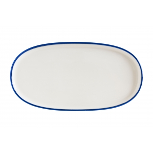 Блюдо овальное 210*100 мм. Линеа Синий, форма Хюгге Bonna /1/12/1116/