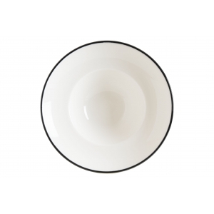 Тарелка d=270 мм. глубокая 450 мл. h=56 мм. Линеа Черный, форма Гурмэ Bonna /1/6/408/ Тарелка d=270 мм. глубокая 450 мл. h=56 мм. Линеа Черный, форма Гурмэ Bonna /1/6/408/