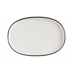 Блюдо овальное 340*230 мм. Линеа Черный, форма Хюгге Bonna /1/6/534/