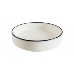 Салатник d=160 мм. 500 мл. h=40 мм. штабелир. Линеа Черный, форма Хюгге Bonna /1/12/