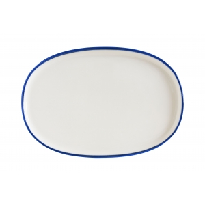 Блюдо овальное 340*230 мм. Линеа Синий, форма Хюгге Bonna /1/6/534/