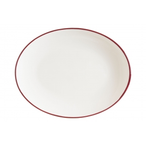 Блюдо овальное 250*190 мм. Линеа Бургундия, форма Мув Bonna /1/12/960/ ТП