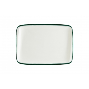 Блюдо прямоуг. 230*160 мм. Линеа Зеленый, форма Мув  Bonna/1/12/1260/