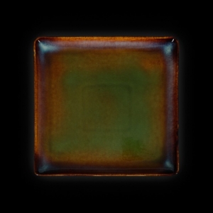 Тарелка квадратная 232х232 мм синий+зеленый Corone Verde
