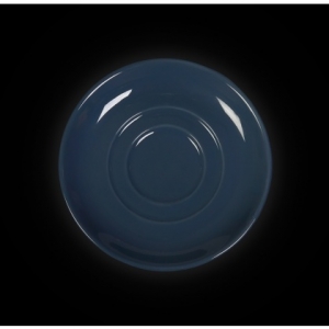 Блюдце круглое 112 мм синее «Corone»