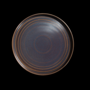 Тарелка без бортов d=280 мм. сине-коричневый "Corone Terra"