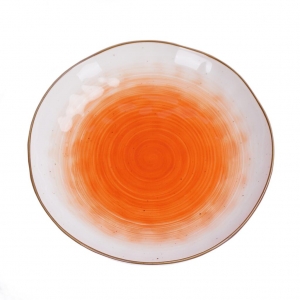 Тарелка глубокая 450 мл 21,5*3,8 см оранжевая фарфор "The Sun Eco" P.L. Proff Cuisine [6]