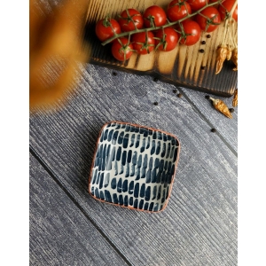 Тарелка квадратная, 9 см, Mix&Match COBALT