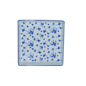 Тарелка квадратная 15 см Blue Passion