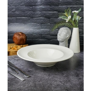 Тарелка глубокая / для пасты 26 см с полями, 500 мл Seasons white, Porland