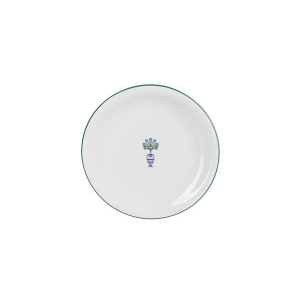 Тарелка мелкая 18 см, кант зеленый, Vaso Piccolo DS13