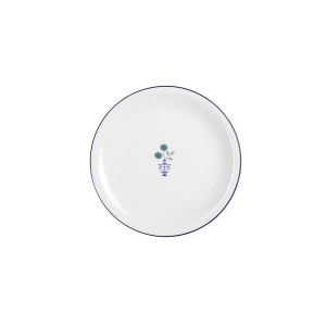Тарелка мелкая 26 см, кант синий, Vaso Piccolo DS17
