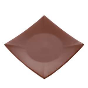 Тарелка керам. квадратная 190мм  ELGAVA Brown